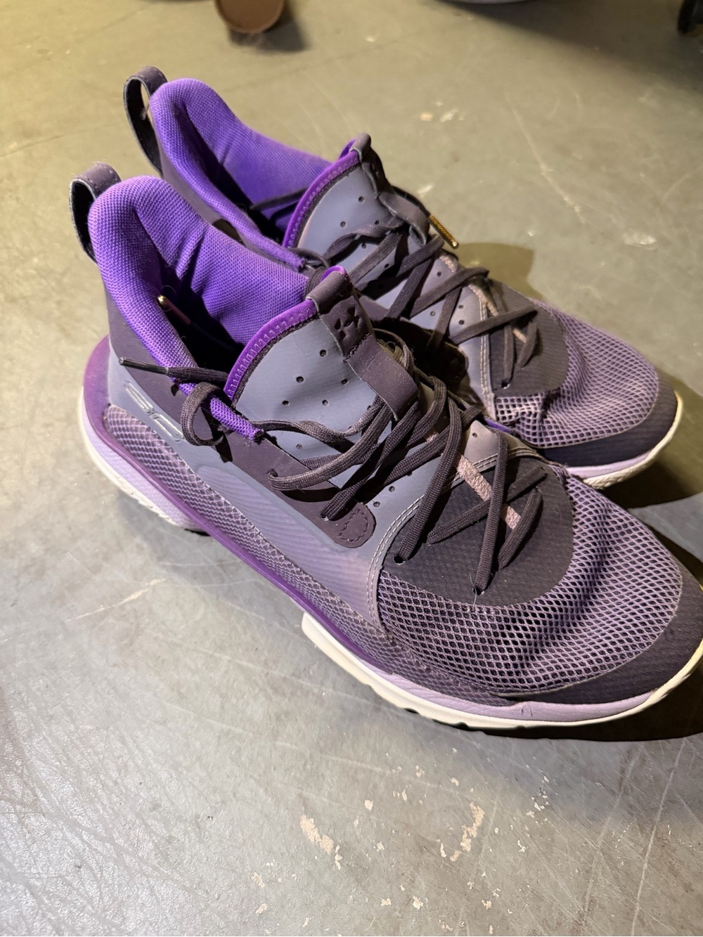Under Armour Purple and Black Men's Athletic Training Shoes